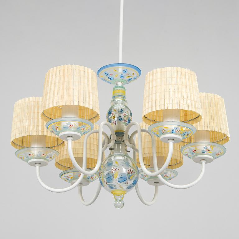 Paavo Tynell, takkrona, modell 1752, för Taito och Köklax Glasbruk, 1940-tal.