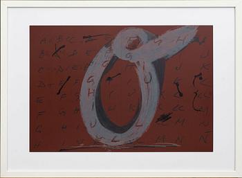 ANTONI TÀPIES, färglitografi, ur Derrière le Miroir nr 200 1972.