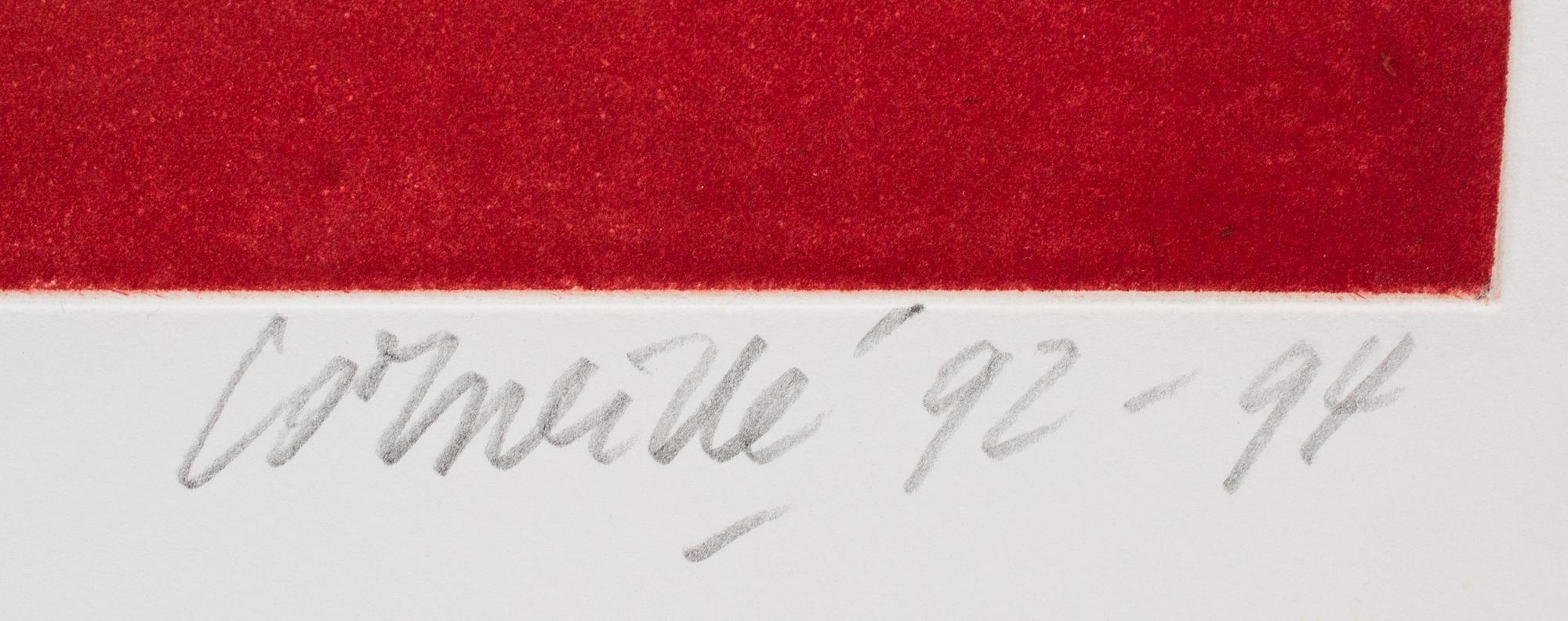 BEVERLOO CORNEILLE, färgakvatint, signerad och numrerad 18/60, daterad 92-94.