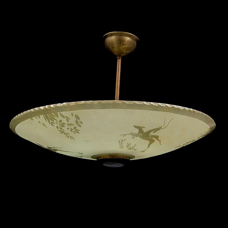 A 1930s ceiling light.