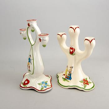 A set of two Rörstrand "Daldansen" candelabras.