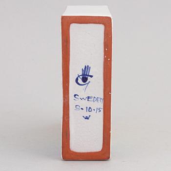 Stig Lindberg, an earthenware bottle, Gustavsbergs studio.