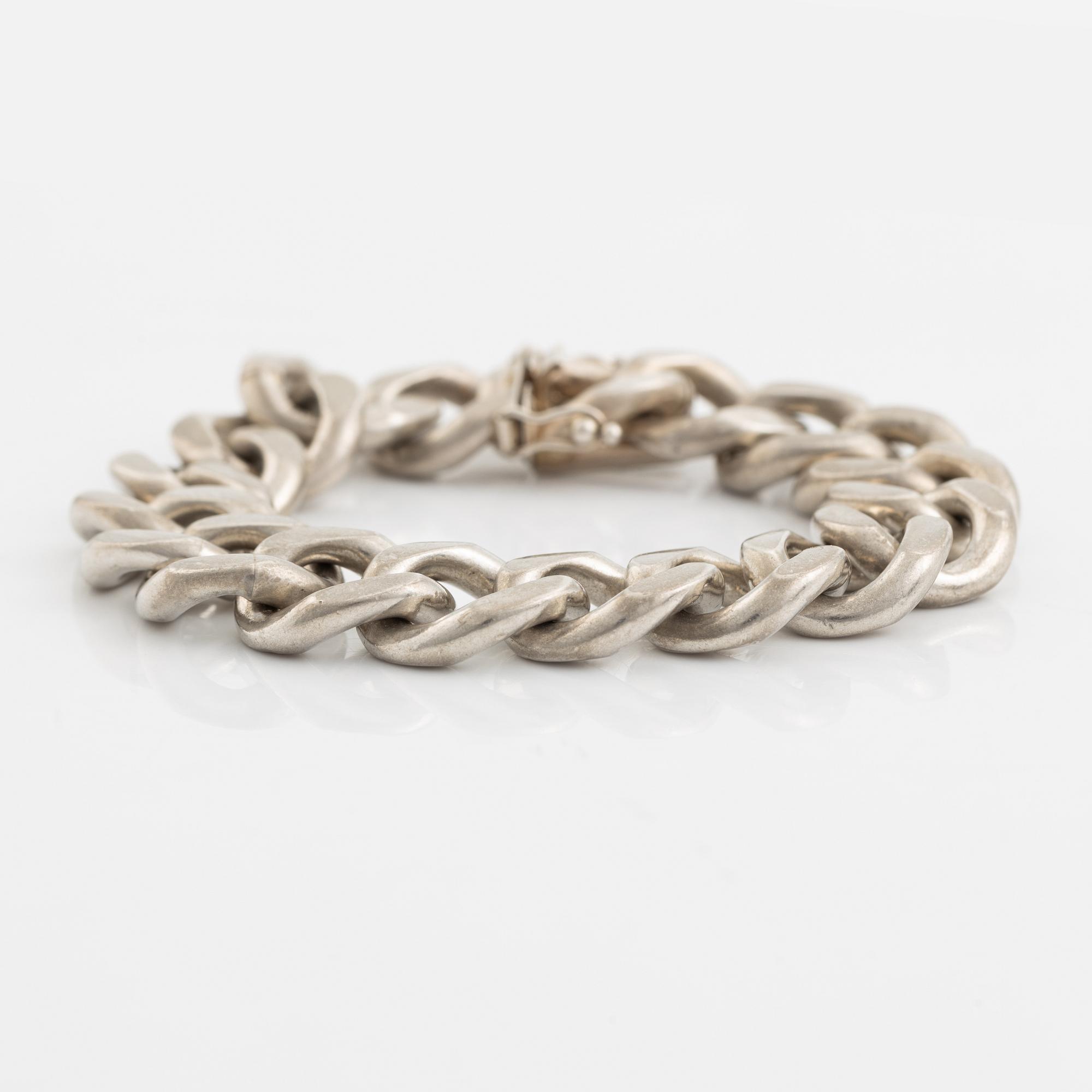 Victor Janson Guldvaru AB, bracelet, silver, Lindesberg 1972.