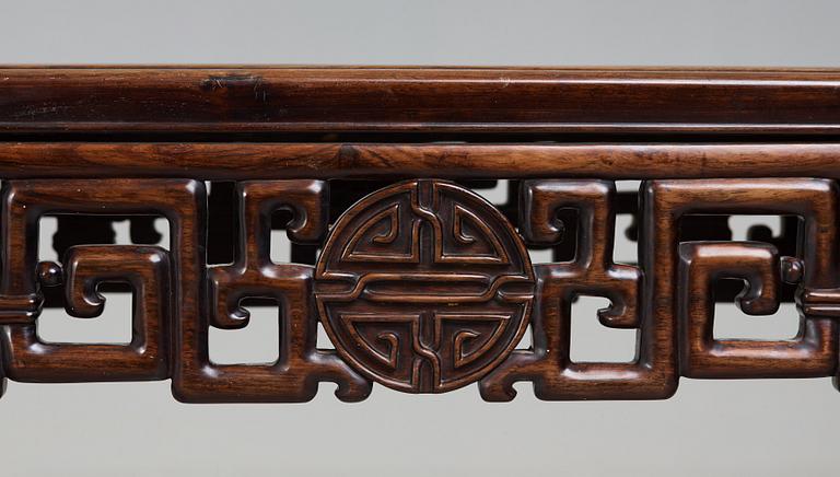 A hardwood altar table, early 20th Century.