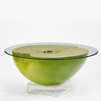 Hans Hedberg, a large faience sculpture of an apple, Biot, France.