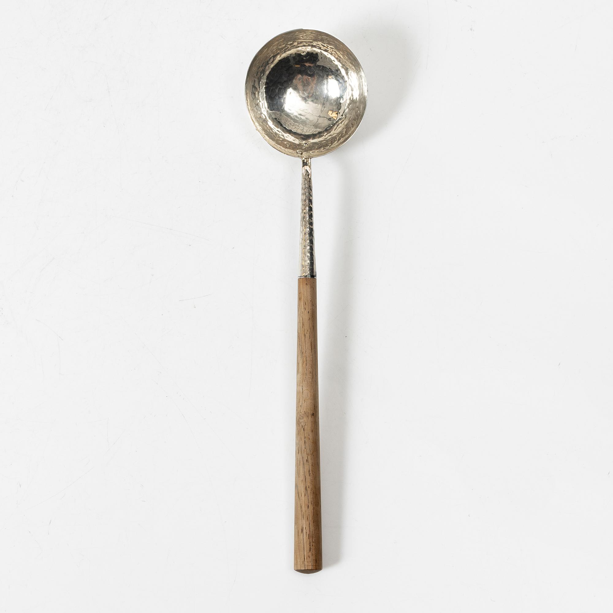 Tapio Wirkkala, bowl and ladle, silver, Kultakeskus, Hämeenlinna, 1976.