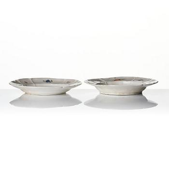 A set of two Nymphenburg plates, Germany, 18th century.