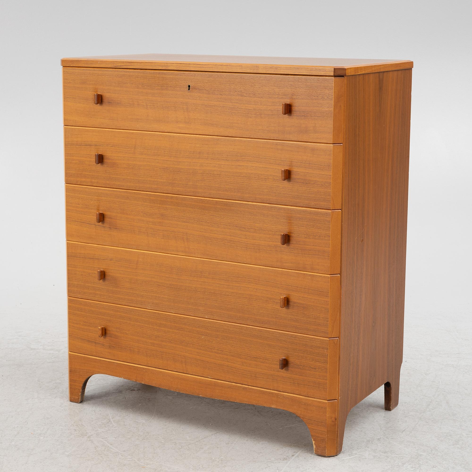 Carl Malmsten, chest of drawers, "Vidar", Carl Löfving & Söner, Tibro, later part of the 20th century.