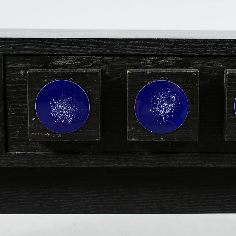 A mirror "GT 7090" and hall dresser "GT 6890", deisgned by Lars Göran Nilsson & Ewa Wrangel, Atelje Glas & Trä, ca 1965.