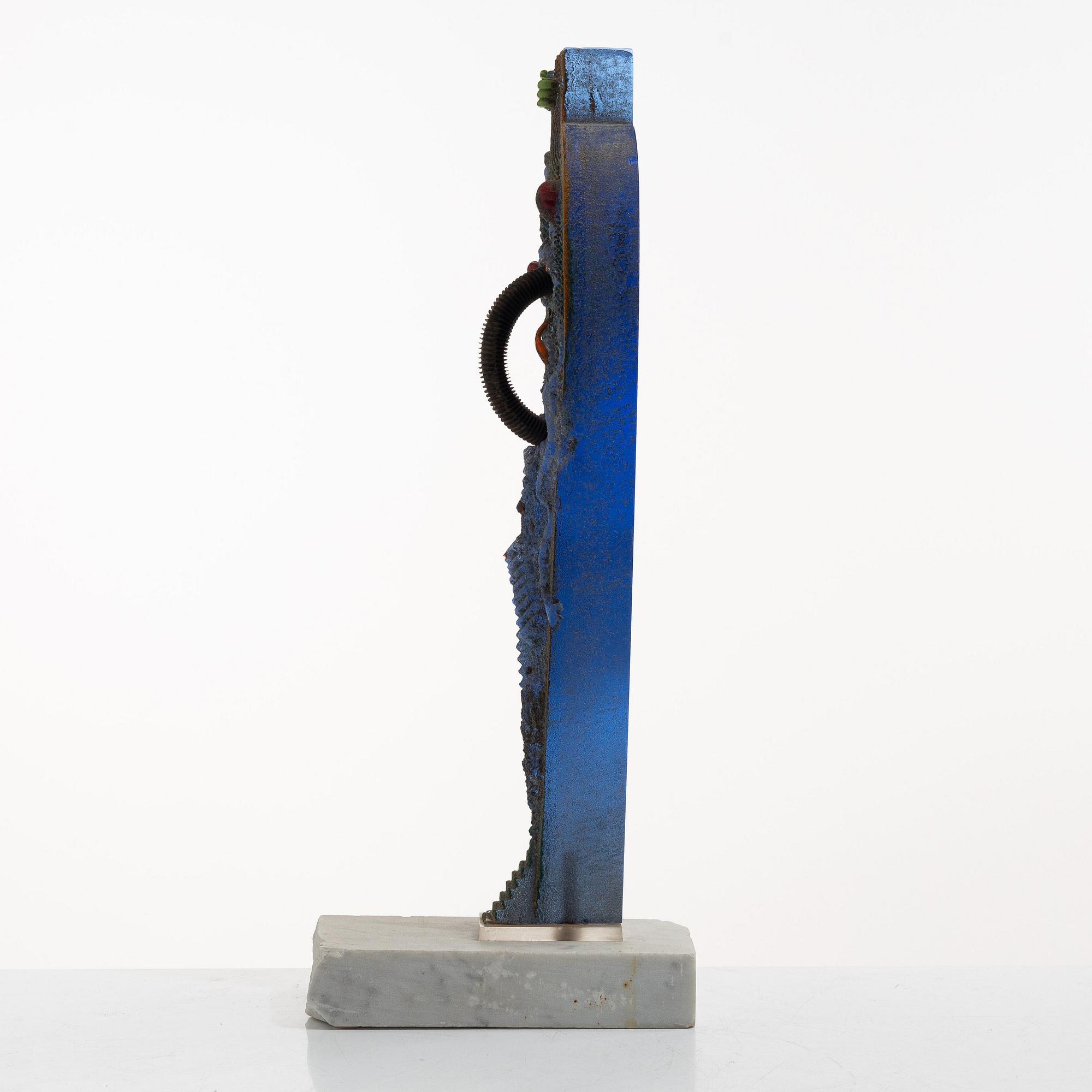 Bertil Vallien, a unique sand-cast glass sculpture, Kosta Boda.