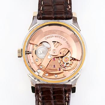 ARMBANDSUR, guld på stål, Omega Automatic Chronometer Officially Certified, Constellation, 1900-talets mitt.