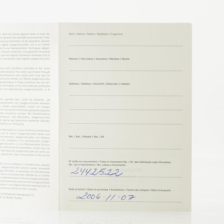 Jaeger-LeCoultre, Reverso Squadra Hometime, armbandsur, 50,5 x 34,9 mm.