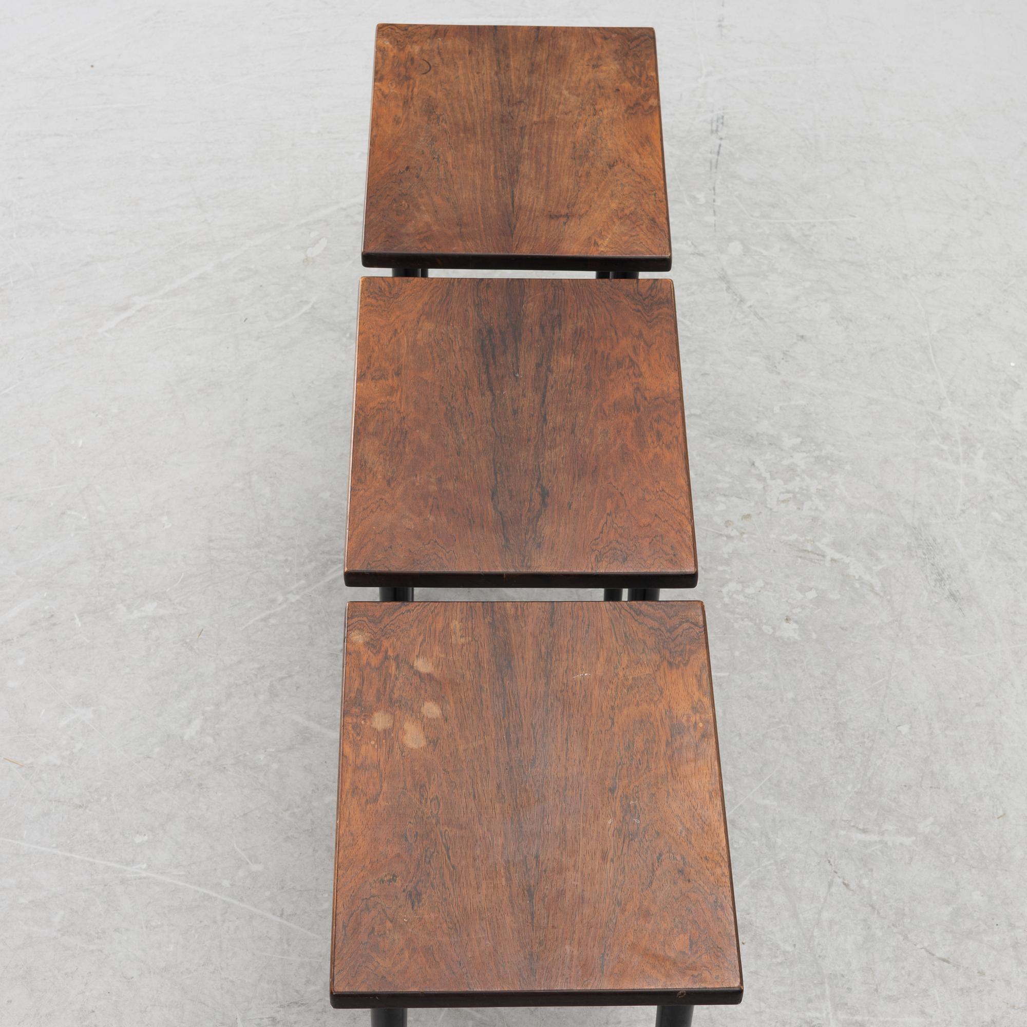 Kurt Østervig, a 4-piece nesting table, Jason, Denmark, 1950's/60's.