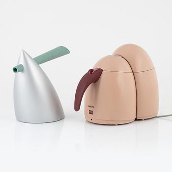 A coffee maker and coffee pot, Alessi/Philips.