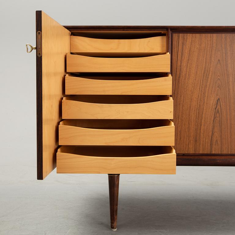 A 'Cortina' rosewood sideboard by Svante Skogh, Seffle Möbelfabrik, designed in 1956.