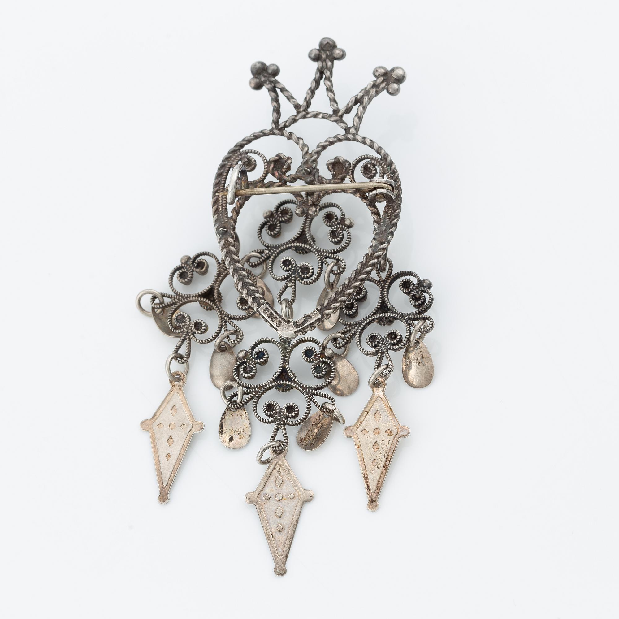 A brooch, silver, possibly Norway.