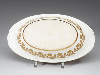 An Empire bowl, unmarked, presumably French, first half of 19th Century.