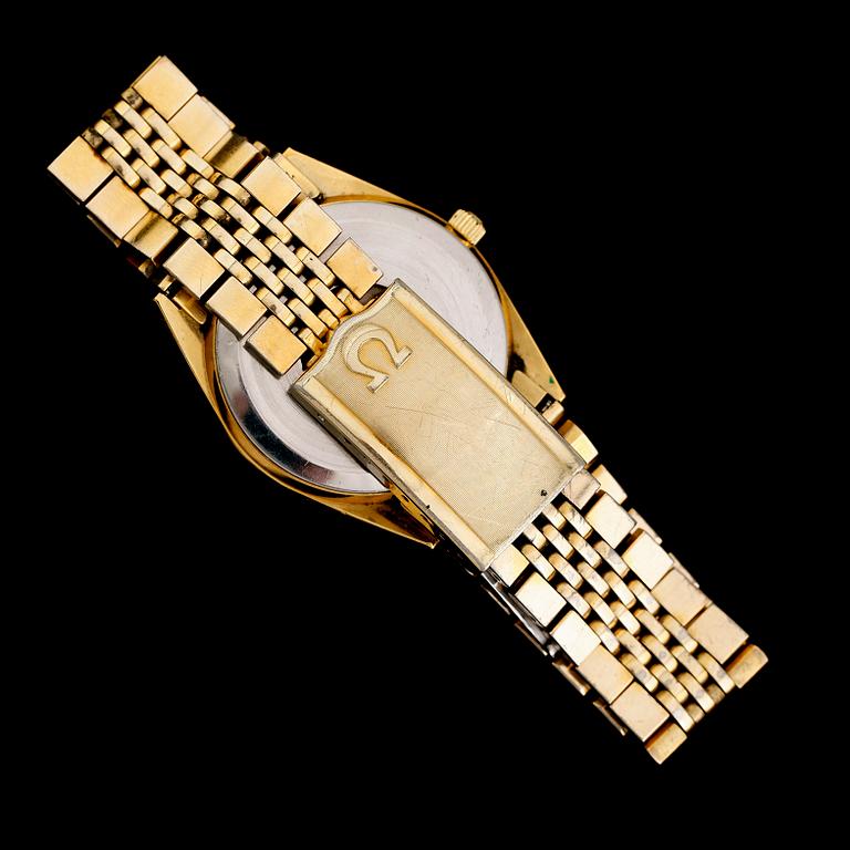ARMBANDSUR, guld på stål, Omega Seamaster, Quartz.