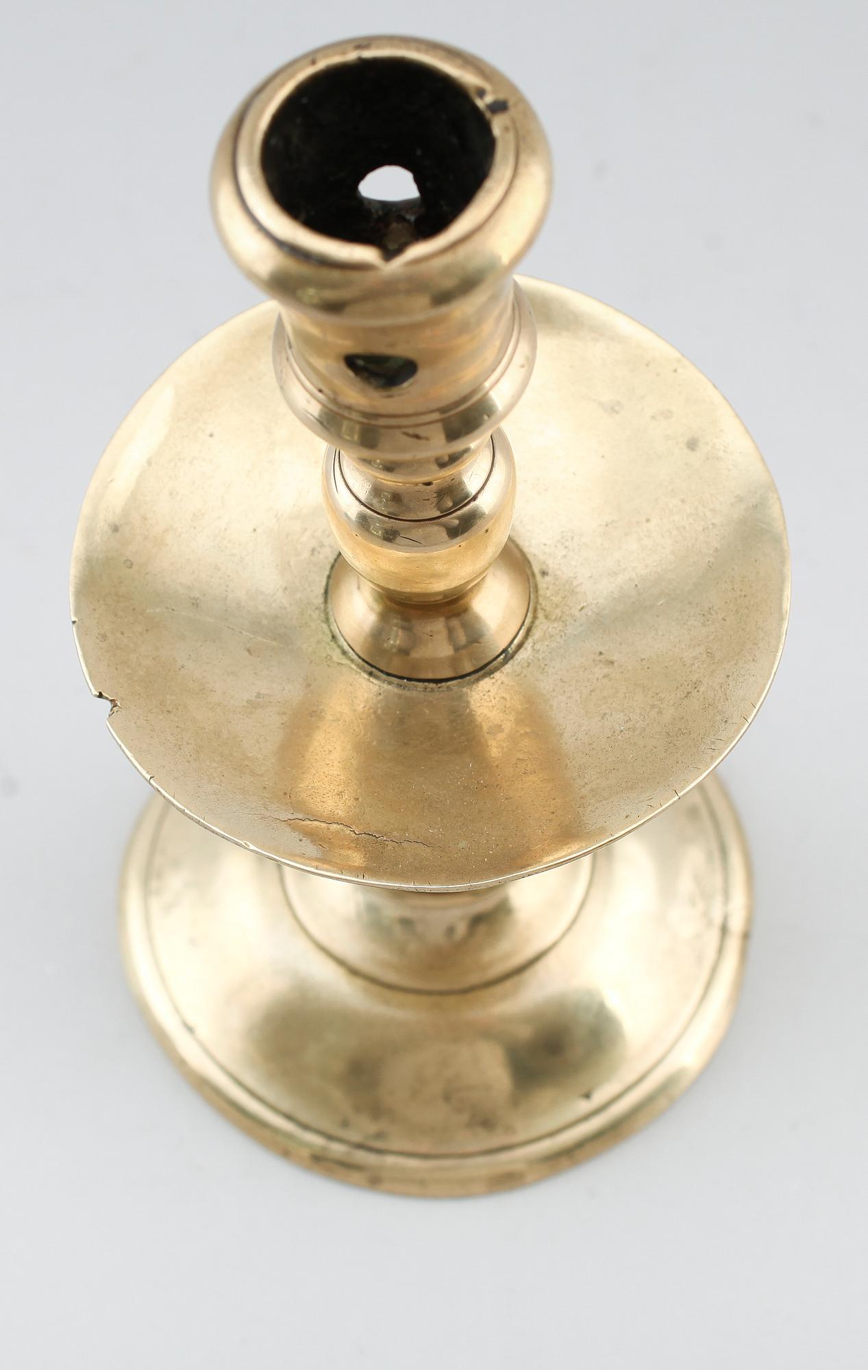 LJUSSTAKE, mässing, 1500-tal.