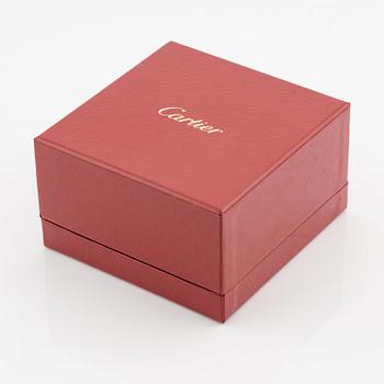 Cartier armband "Love", liten modell, 18K vitguld med runda briljantslipade diamanter.