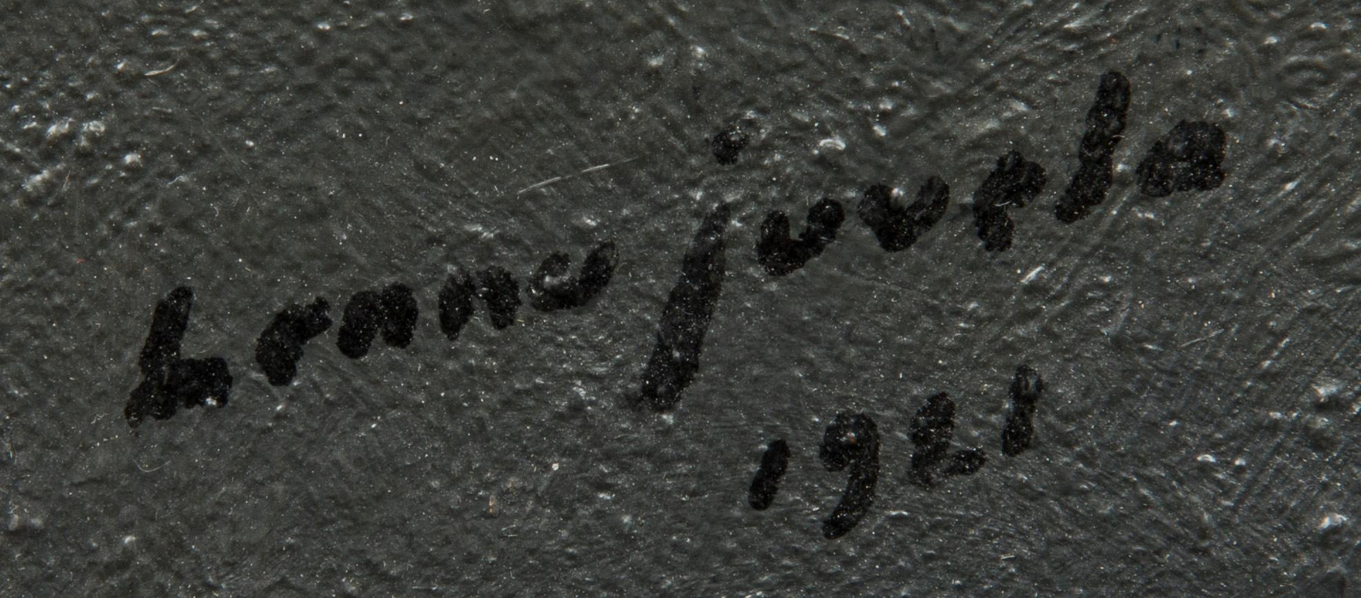 LENNU JUVELA, olja på duk, signerad och daterad 1921 även a tergo.