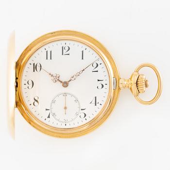 Omega, pocket watch, hunter, 53.5 mm.