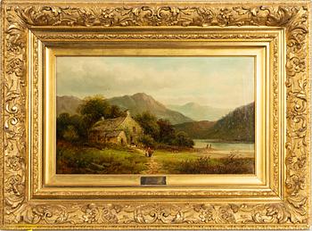 Engels konstnär, 1800-tal, Pastoralt landskap.