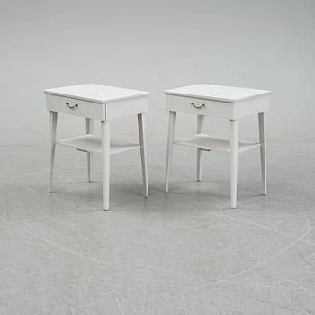 A pair of mid 20th century bedside tables.