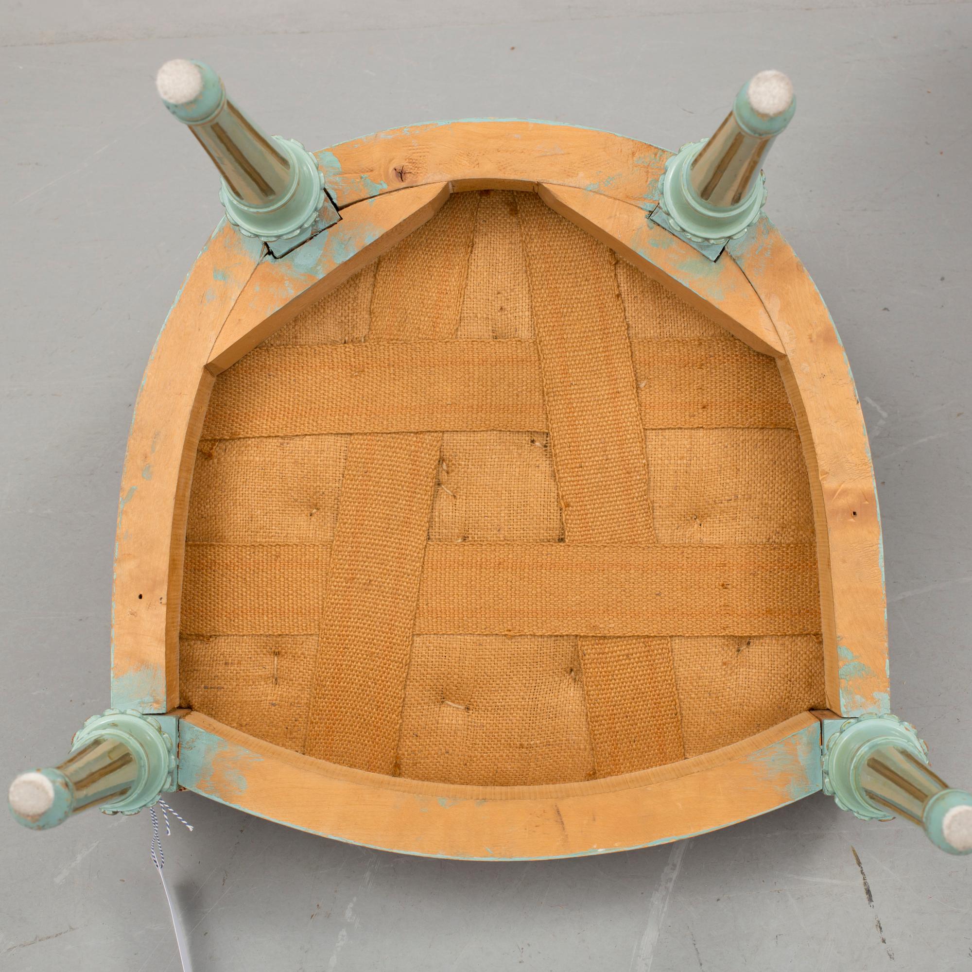 SOFFA och  STOLAR 6 st, gustaviansk stil, 1900-tal.