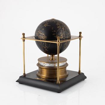 A globe clock, Imhof, Swiss Royal Geographical Society.