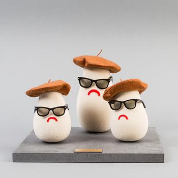 Three jazz mushrooms made by JoAnn Tan Studio for NK 2016.