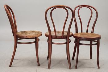 STOLAR, 6 st, Thonet, 1900-talets första hälft, brännmärkta.