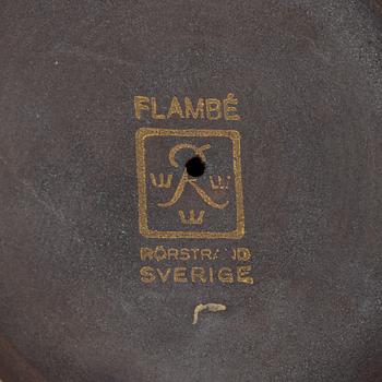 Gunnar Nylund, lockurna, "Flambé", stengods, Rörstrand.