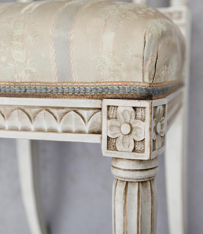 STOLAR, 6 st, gustaviansk stil, 1900-talets.