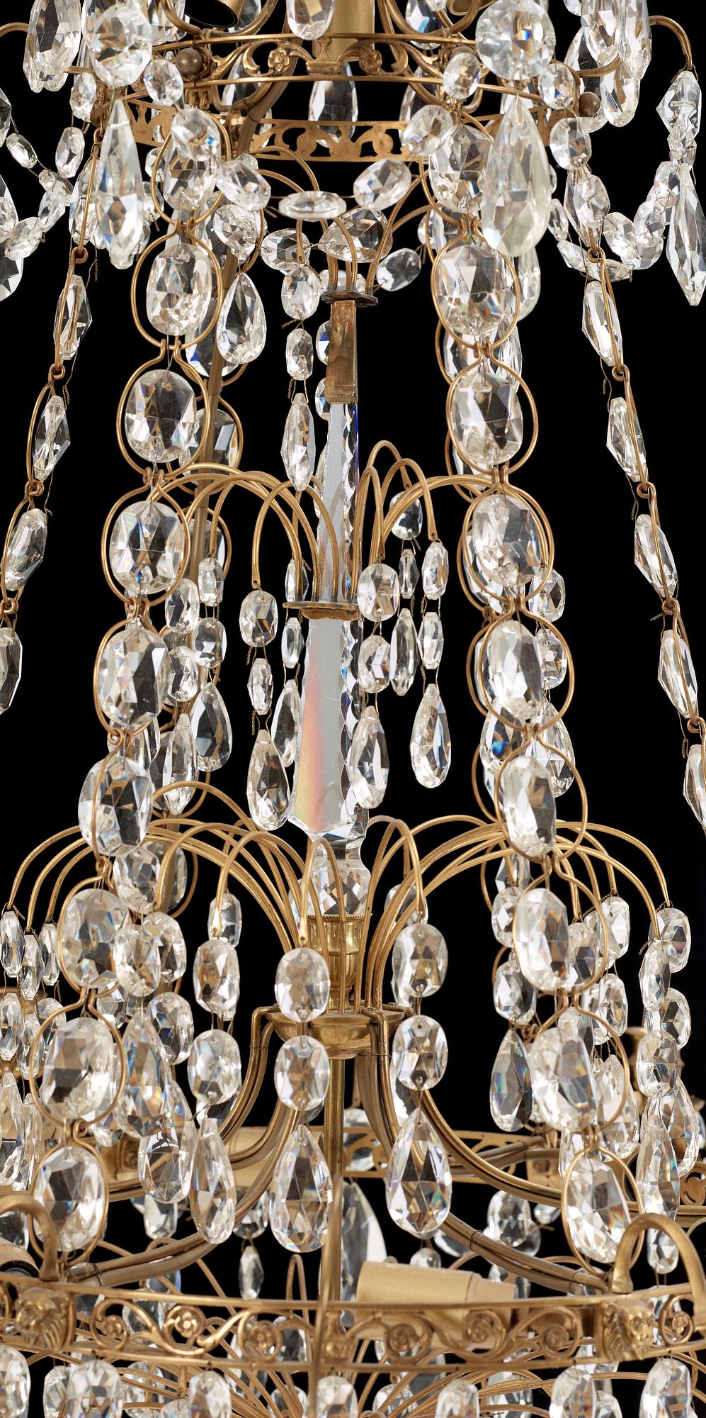 LJUSKRONA, empirestil, omkring 1900-talets mitt.