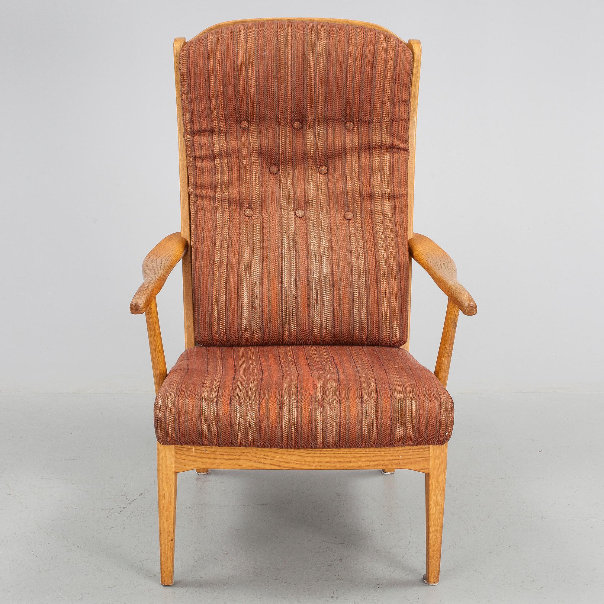 FÅTÖLJ, "Ulfåsa", Carl Malmsten, Åfors Möbelfabrik, 1900-talets andra hälft.