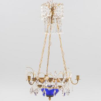 A late Gustavian style chandelier, 20th Century.