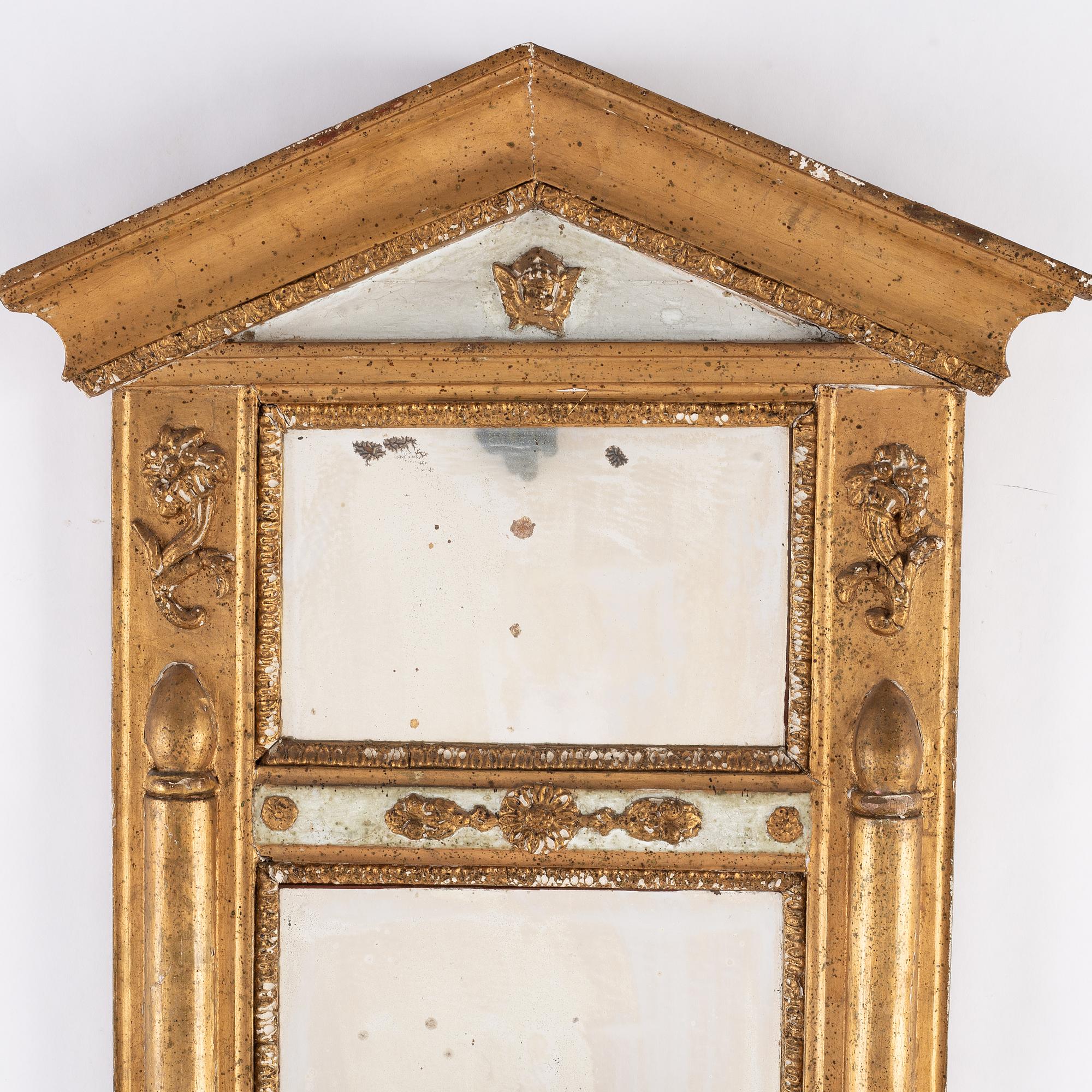 A Swedish mid 19th century mirror.