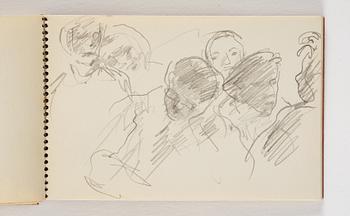 Lotte Laserstein, 10 små skissblock med teckningar.