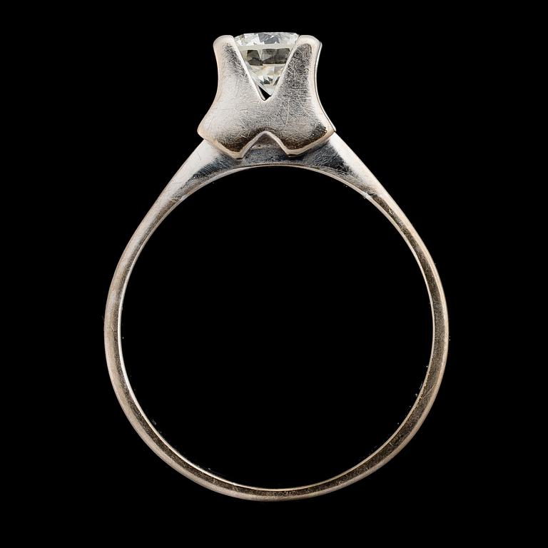 RING, briljantslipad diamant, 18K vitguld.