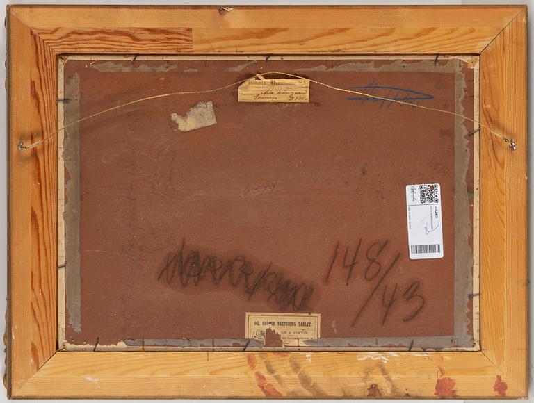 ASTA NØRREGAARD, oil on canvas/paer-panel, signed and dated 1894.