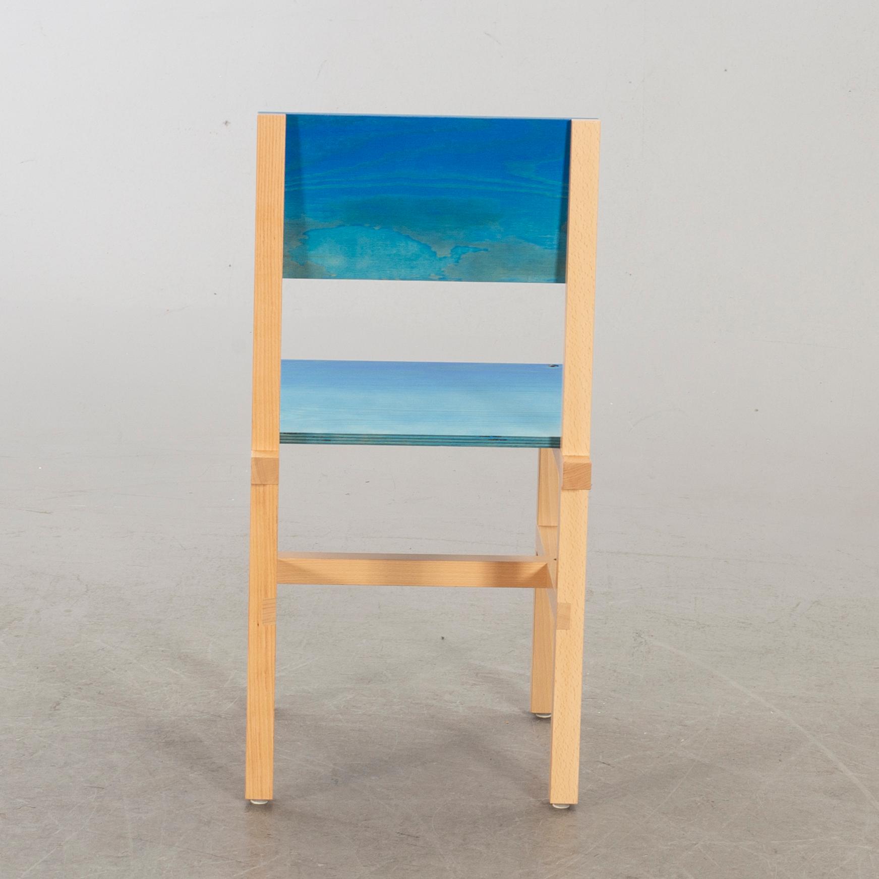 FREDRIK PAULSEN, "Röhsska" Designbaren, chair, Blå Station 2020, Chair 23/102.