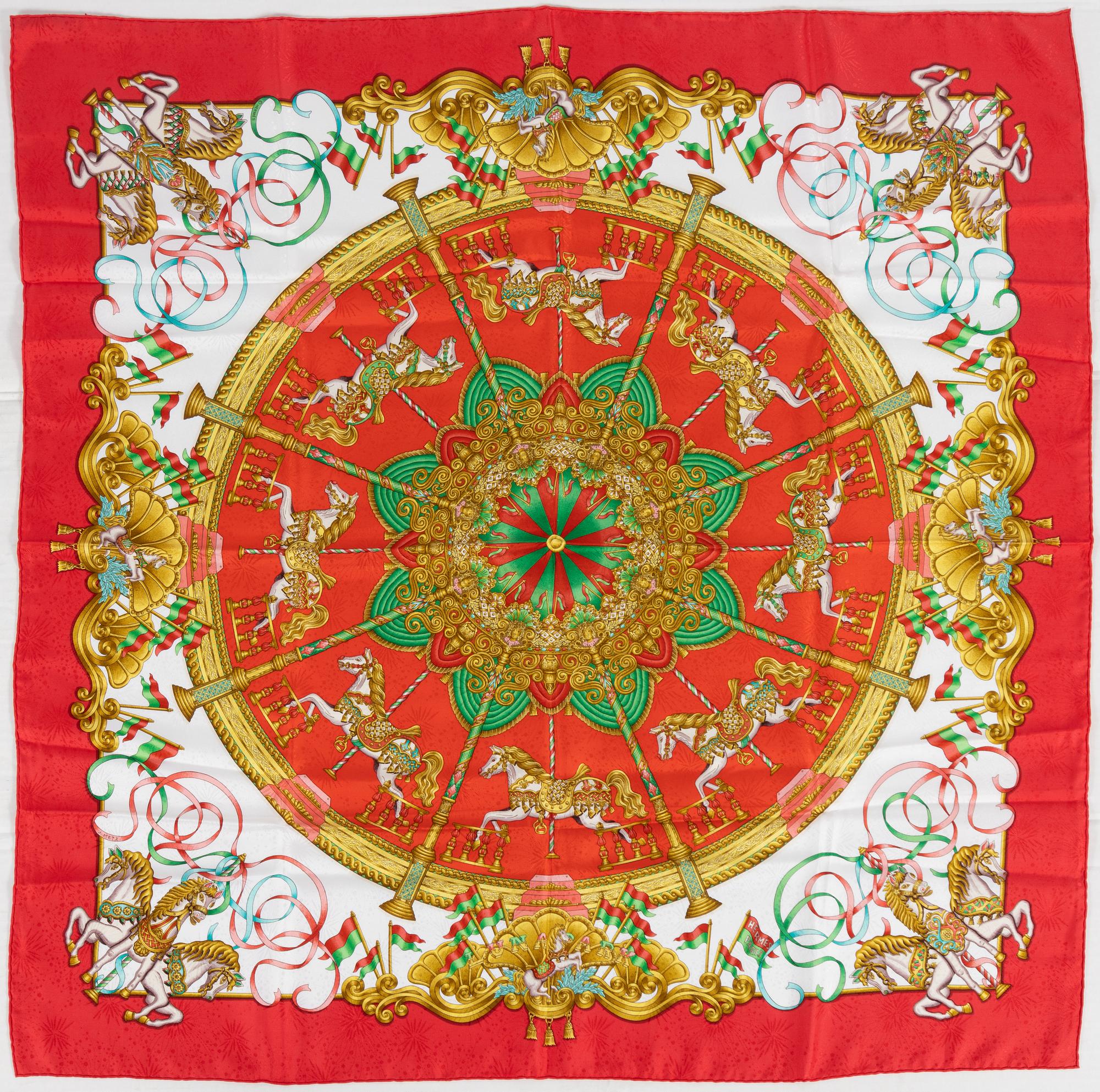 Hermès, scarf, "Luna Park".