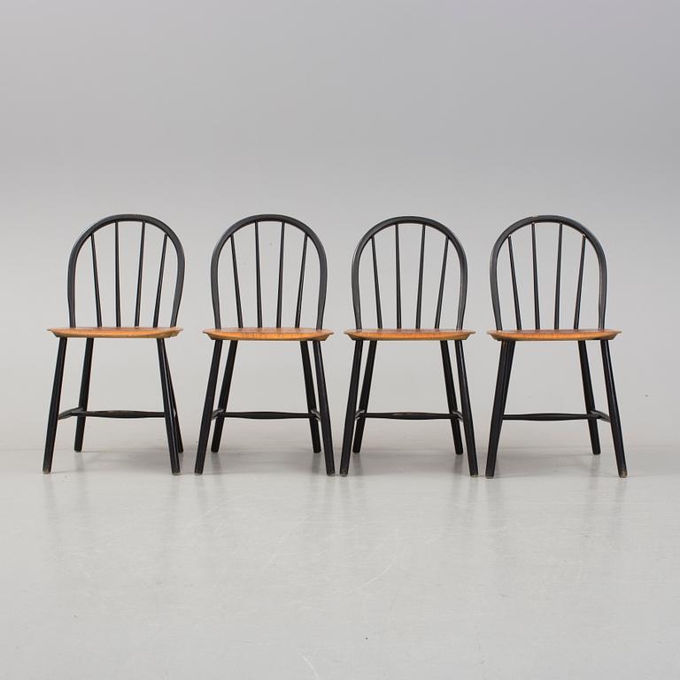STOLAR, 4 st, "Fanett", Ilmari Tapiovaara, Edsbyverken, 1950-tal.
