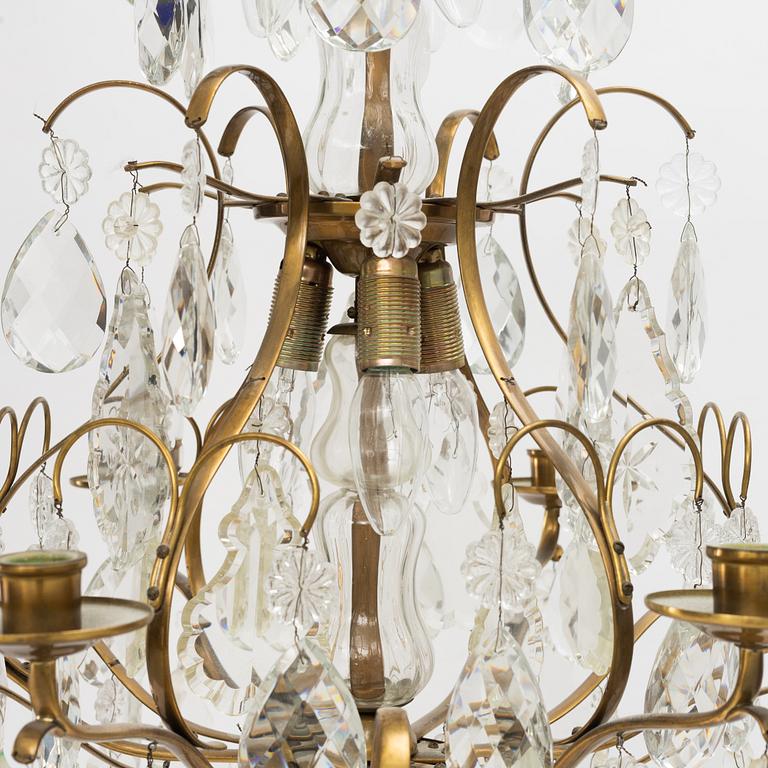 A Baroque style chandelier, first half of the 20th Century.