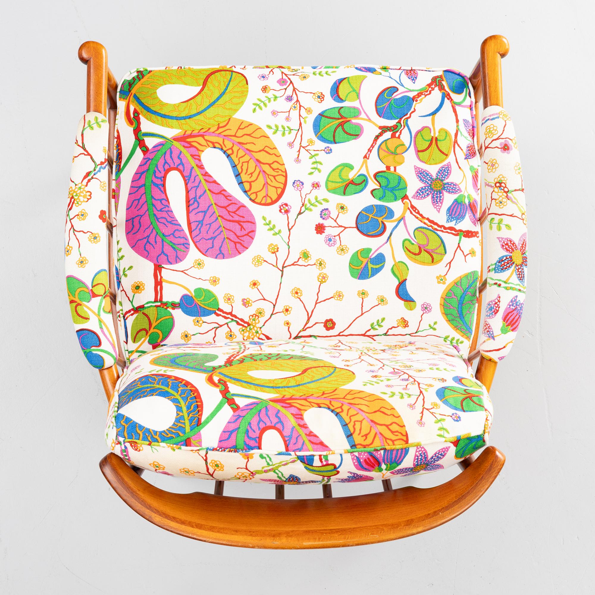 Kerstin Hörlin-Holmquist, a pair of 'Skrindan' easy chairs, OPE, second part of th 20th century.