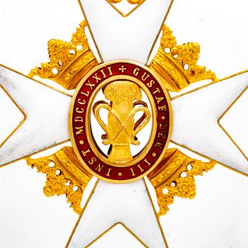 Vasaorden, enamel on gold 18K CF Carlman.