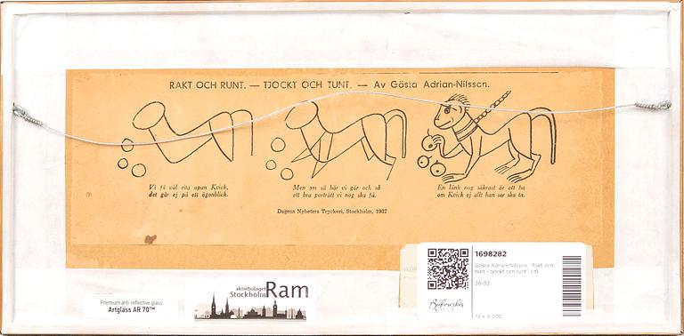 Gösta Adrian-Nilsson, "Straight and round - thick and thin".