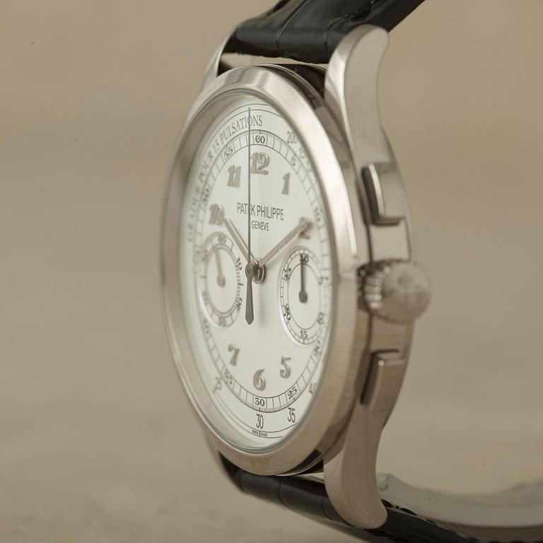 PATEK PHILIPPE, Geneve, kronograf, "Gradue pour 15 pulsations", armbandsur, 39,4 mm,