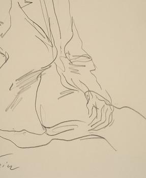 Lotte Laserstein, Seated woman in profile.